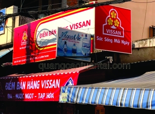 THI CÔNG BẢNG HIỆU QUẢNG CÁO ALU DÁN DECAL CHO CHUỖI HỆ THỐNG VISSAN BÌNH THẠNH