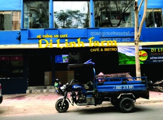 THI CÔNG BẢNG HIỆU  CHUỖI  HỆ THỐNG CÀ PHÊ DI LINH TẠI BÌNH THẠNH